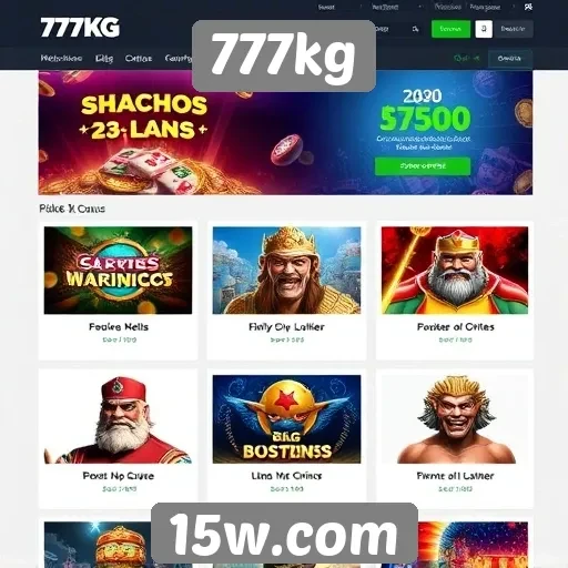 Promoções e bônus disponíveis no site 777kg