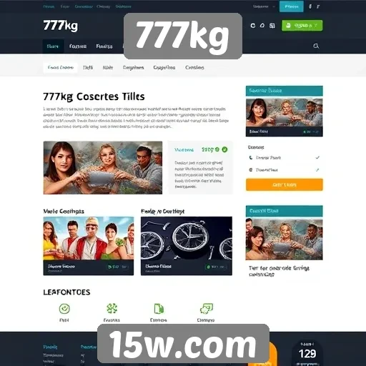 Avaliação do design do site 777kg